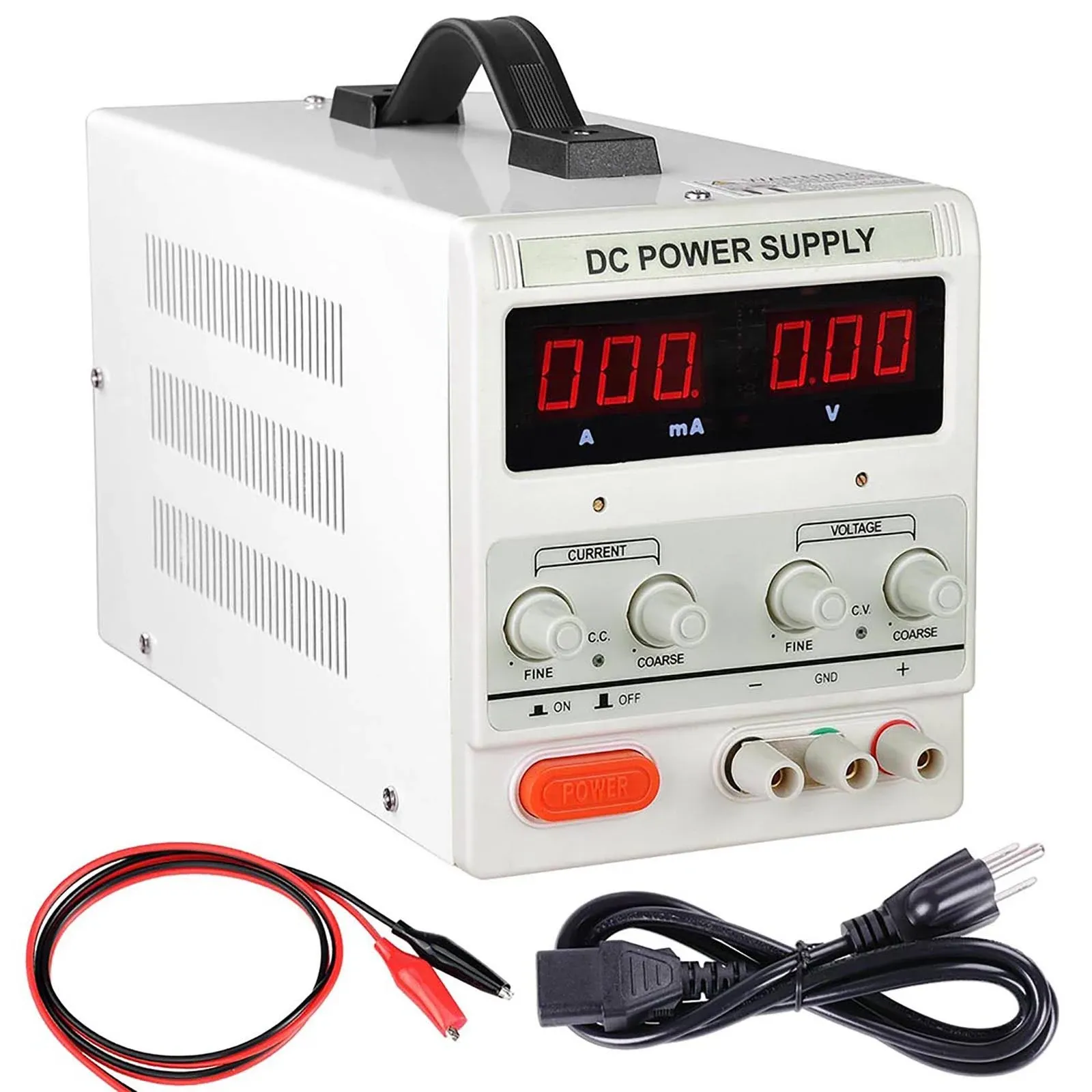 Yescom 30V 5A DC Power Supply Variable Adjustable High Precision Digital Cord