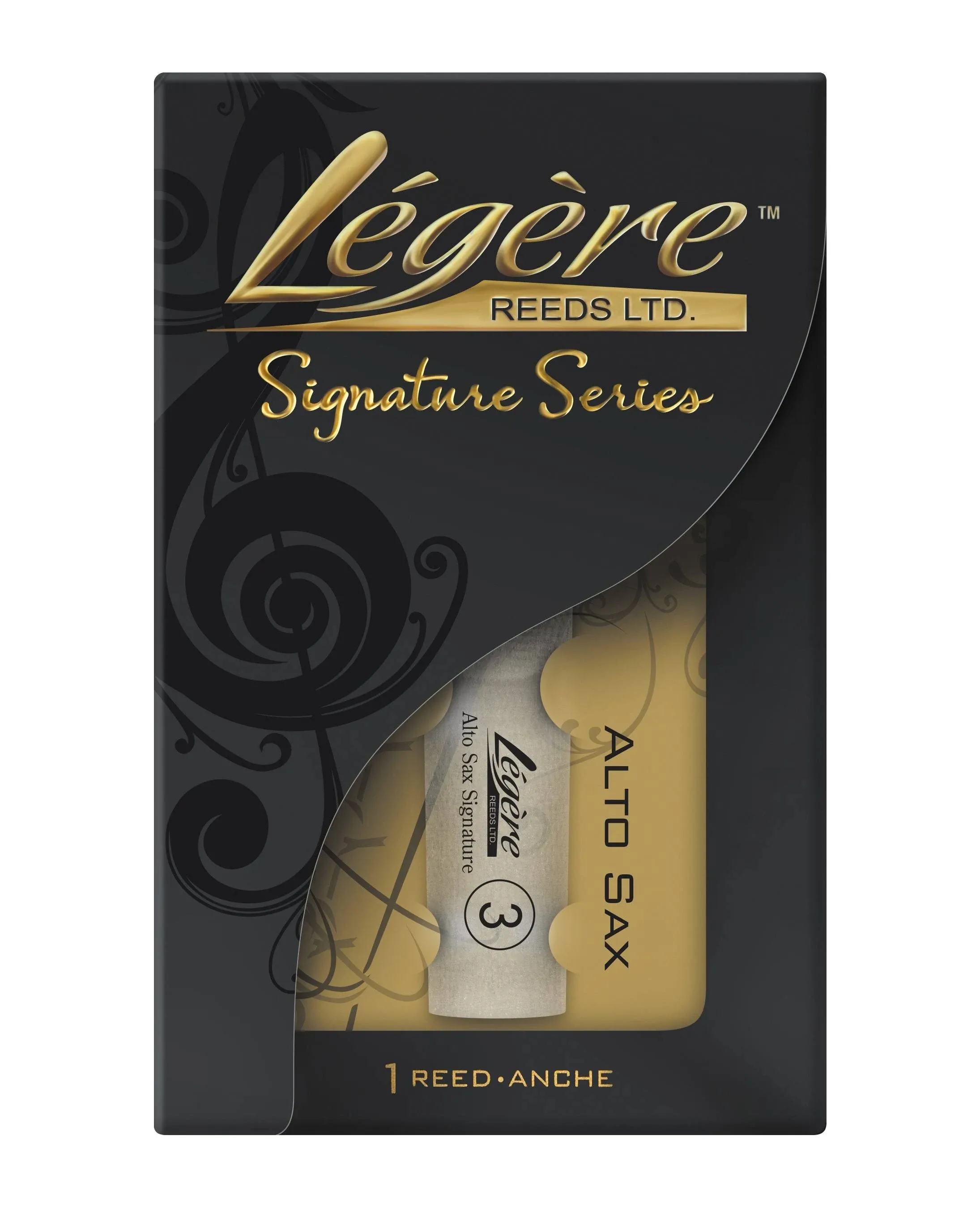 Légère Reeds - Alto Saxophone Reed, Signature, Strength 3.00 (ASG3.00) - Premium Synthetic Woodwind Reed