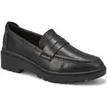 Women's Clarks, Calla Ease Loafer Black 7.5 M