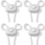 Safety 1st OutSmart™ Flex Lock, White, 4 Pack 