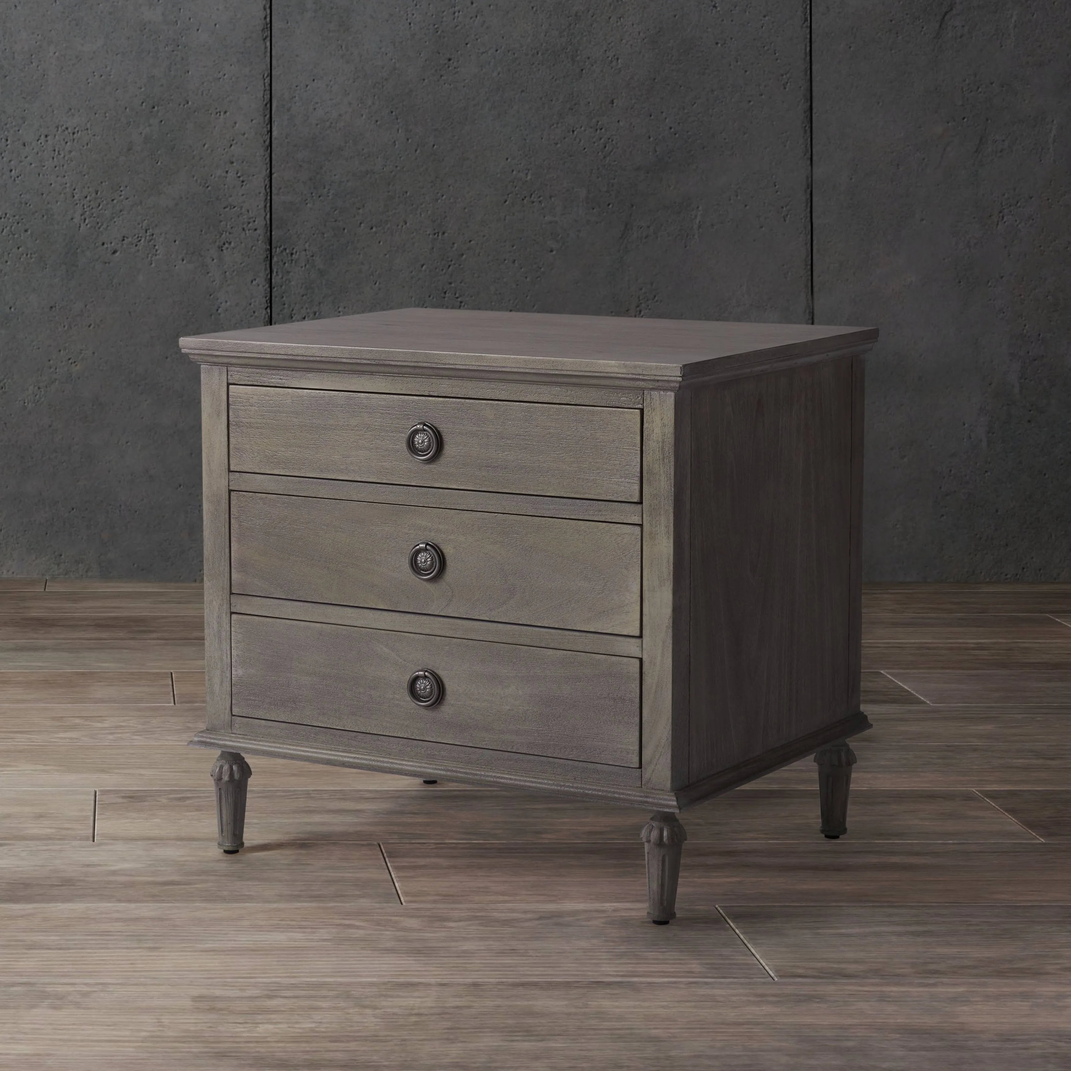 Safavieh Lisabet 3 Drawer Wood Nightstand