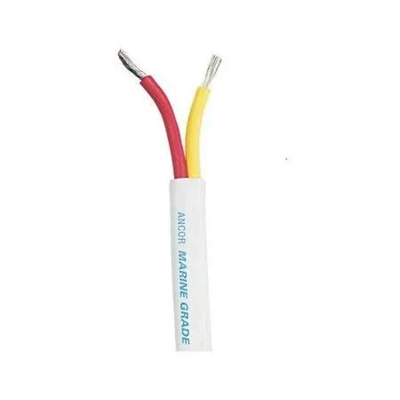 Ancor Safety Duplex Cable - 16/2 AWG - Red/Yellow - Flat - 1,000'