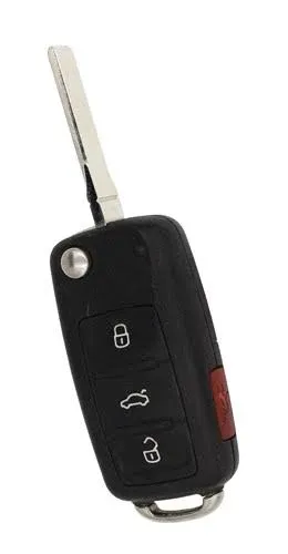 2011-2016 Volkswagen / 4-Button Remote Flip Key / 5k0837202ae / NBG010180T / 315 MHz (AFTERMARKET)