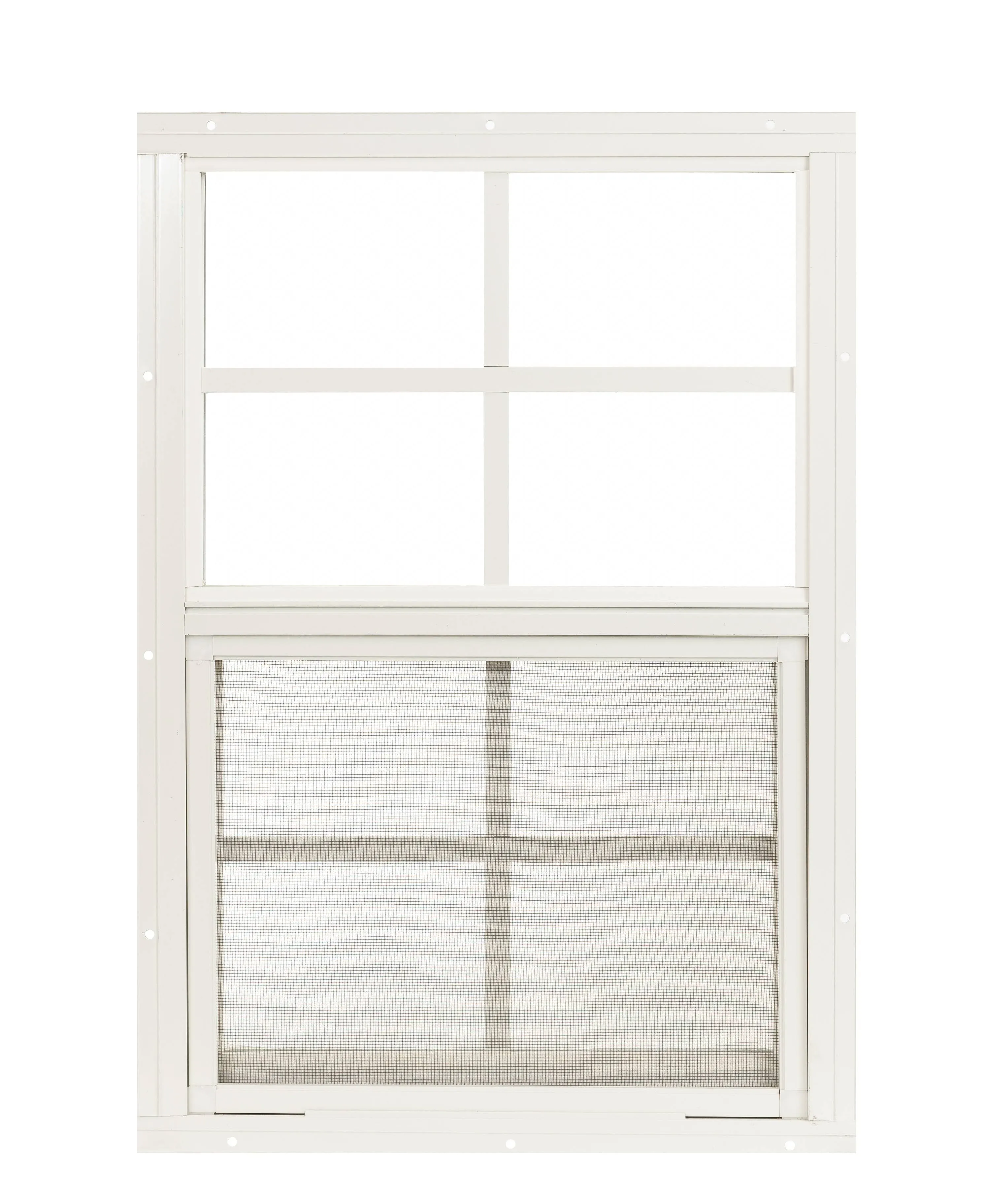 Shed Window 14" W x 21" H, Flush Mount White for Sheds, Playhouses, and Chicken ...