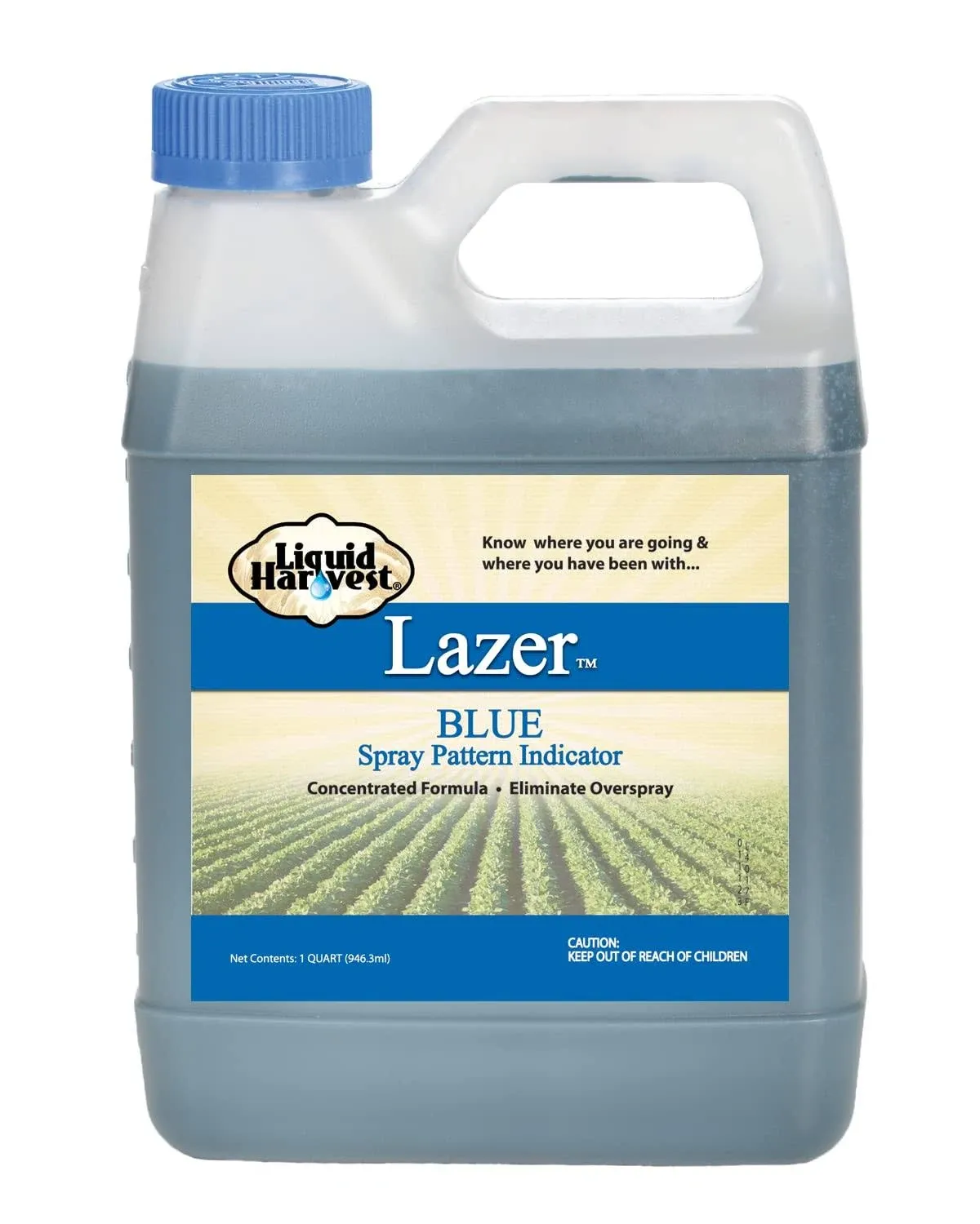 Liquid Harvest Lazer Blue Concentrated Spray Pattern Indicator - 32 Ounces