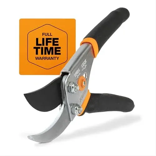 Fiskars Bypass Pruning Shears 5/8 Garden Clippers - Plant Cutting Scissors with ...