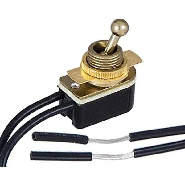 B&amp;P Lamp On/Off Metal Toggle Switches