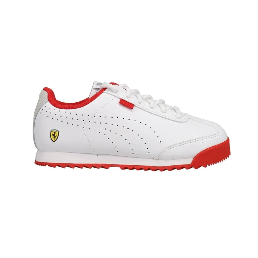 Puma Scuderia Ferrari Roma Via Perforated Little Kids' Motorsports Shoes, White, 11