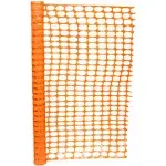 SAFETY FENCE Plastic Fencing Mesh Roll for Construction Orange 100ft BISUPPLY