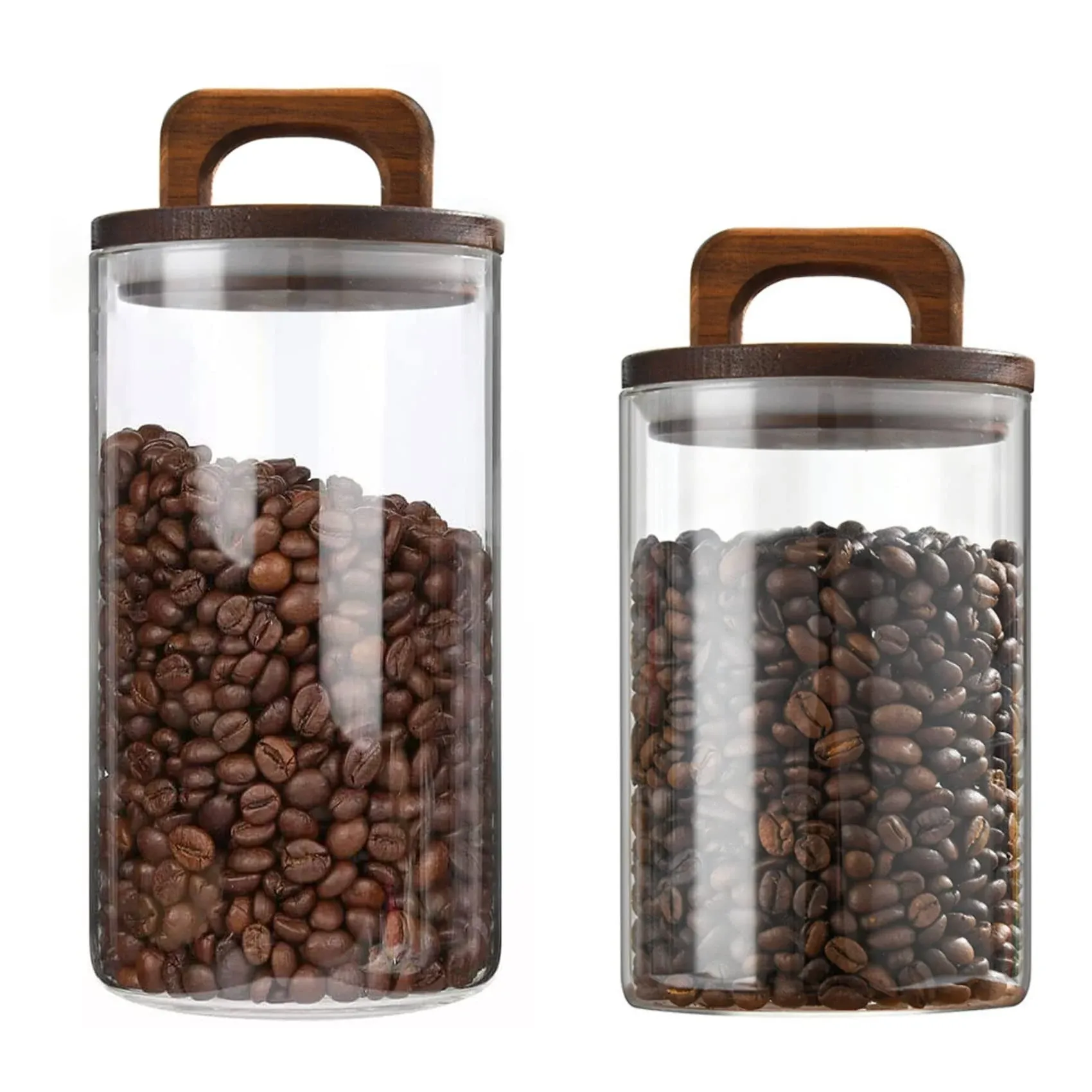 Spacenight Coffee Canister, Glass Food Storage Containers, Glass Jar with Lid for ...