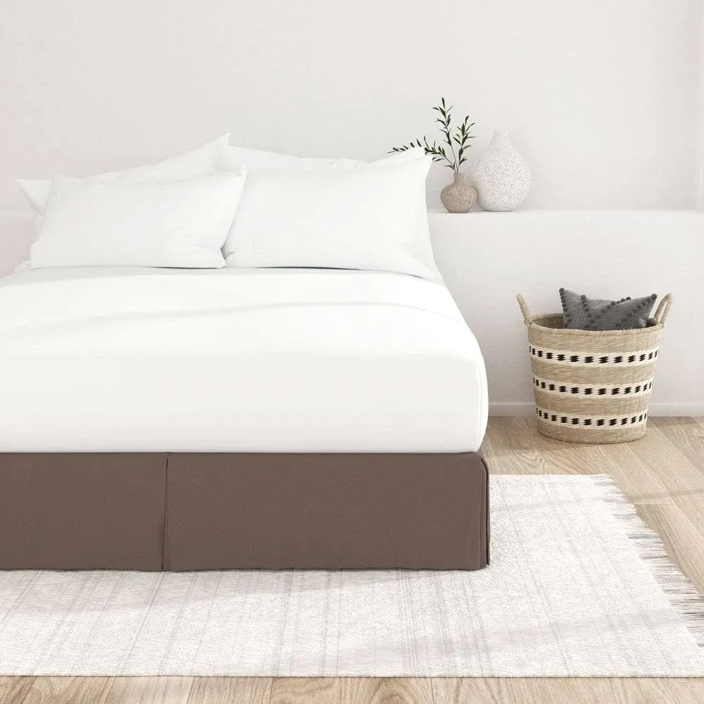 Pleated Solid Bed Skirt by ienjoy Home