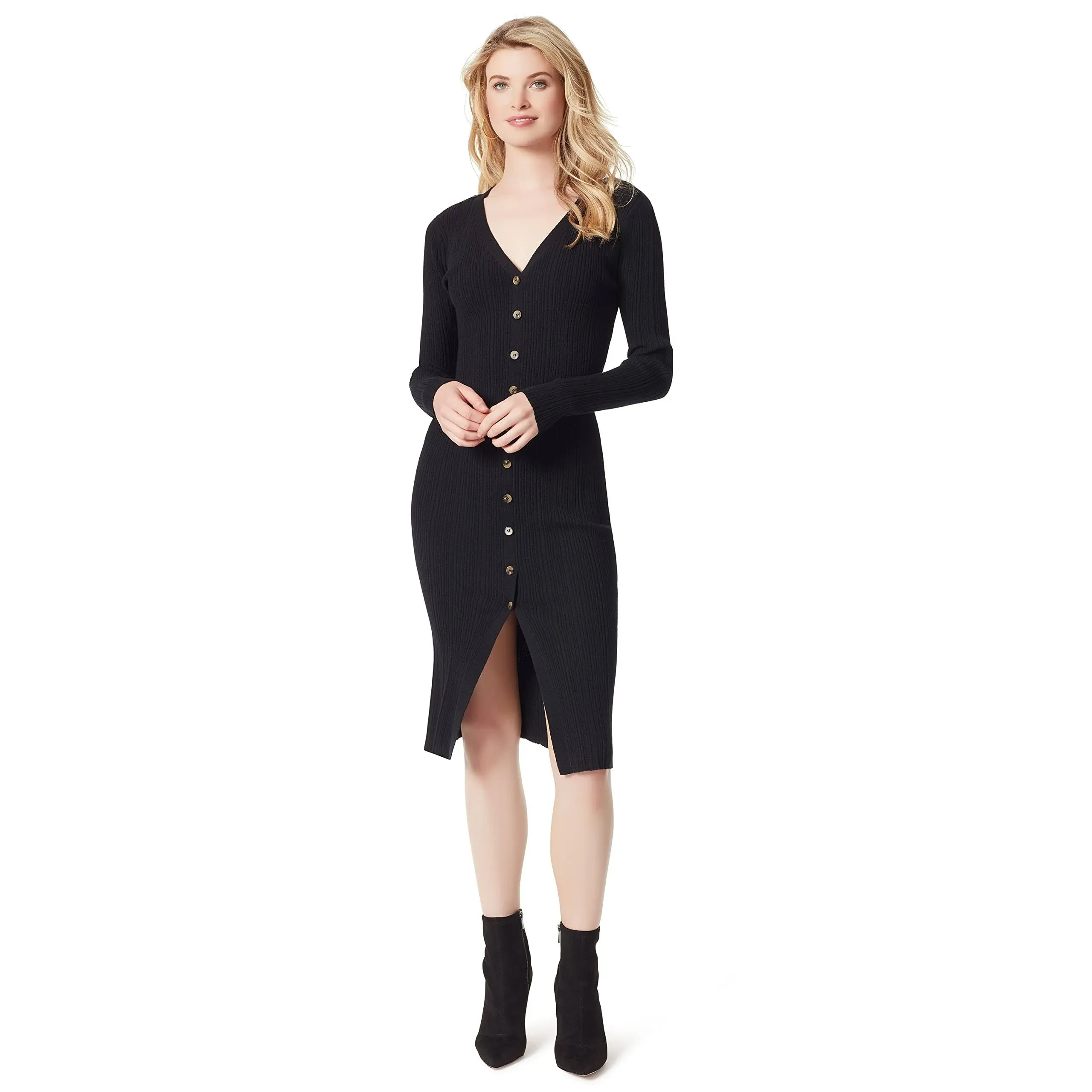 Jessica Simpson Women&#039;s Austyn Long Sleeve Cardigan Dress