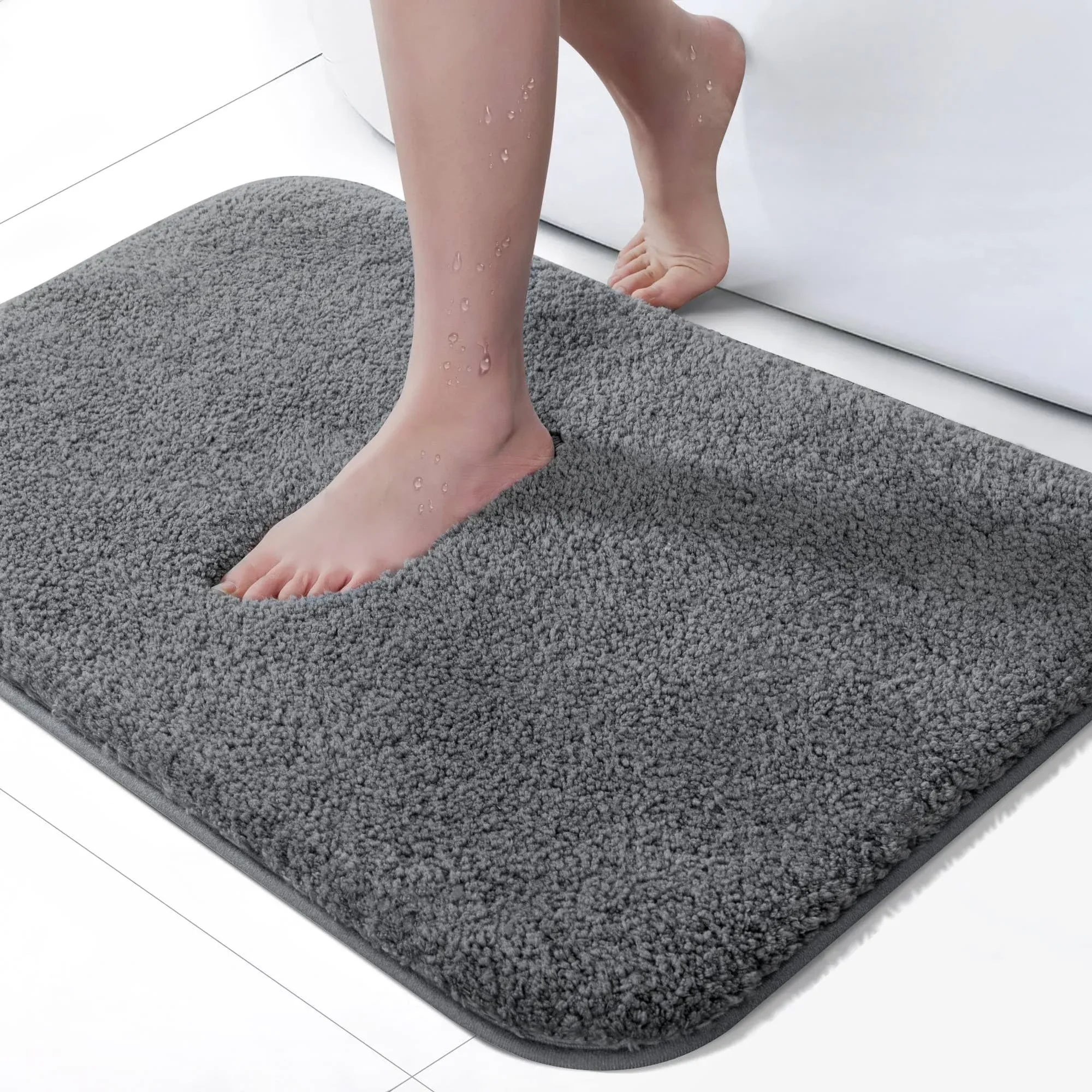 VannySucci 32 x 20 Non Slip Bathroom Rugs Durable Soft Bath-Mat for Bathroom ...