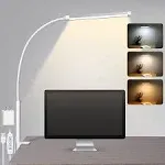 LED Desk lamp with Clamp, Eye-Caring Clip on Lights for Home Office, 3 Modes ...