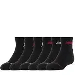 Jordan Boys Legend Ankle 6-Pack Socks - Black/Black Size M