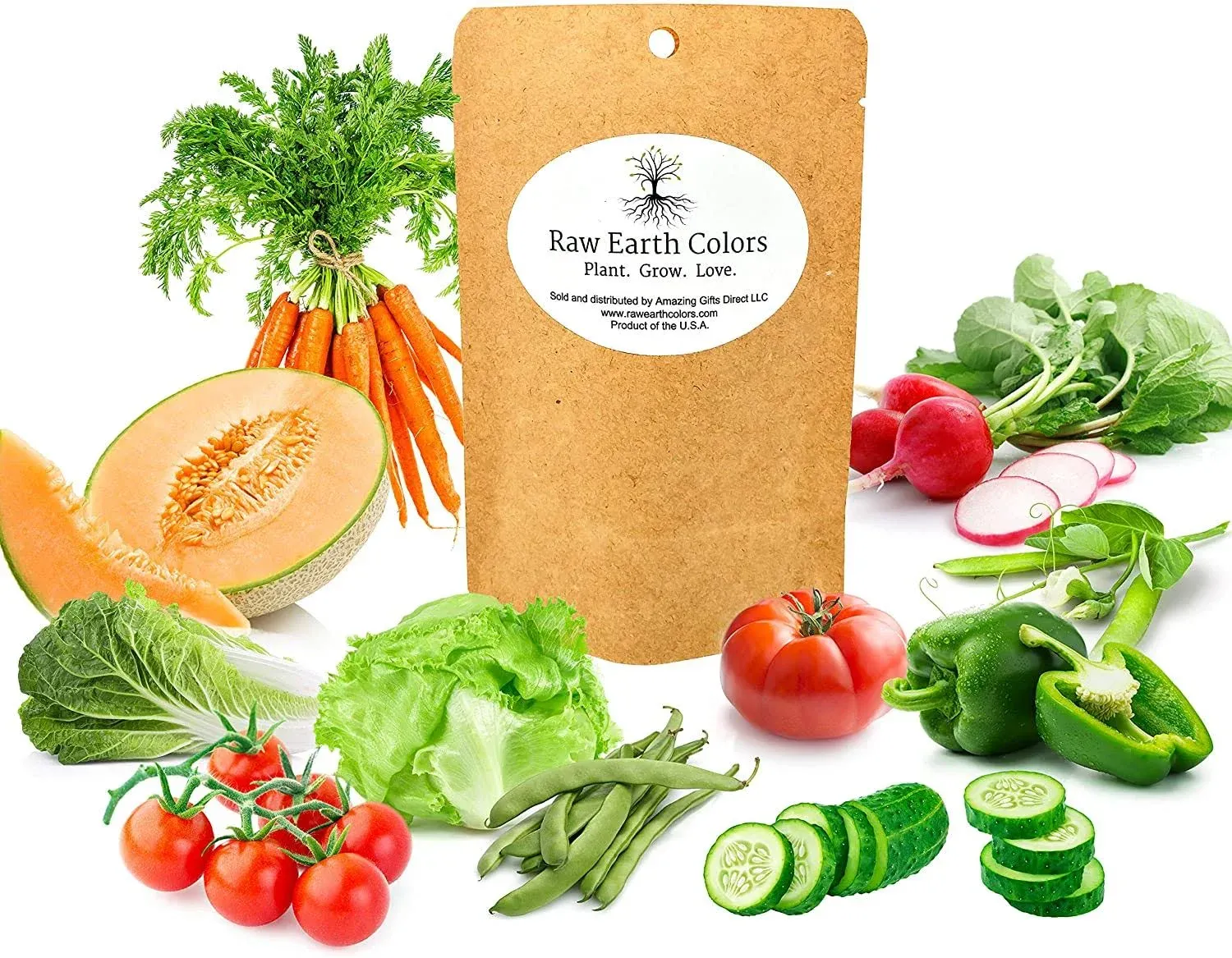 Seeds for Planting Vegetables and Fruits Outdoors in a Home Garden - Variety Pack of Twelve Kinds of Seeds!