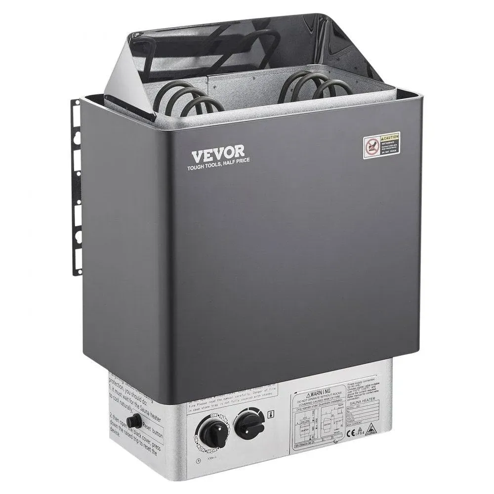 VEVOR Sauna Heater (3kW/4.5kW/6kW/9kW) with Built-In Controls 220V Ele