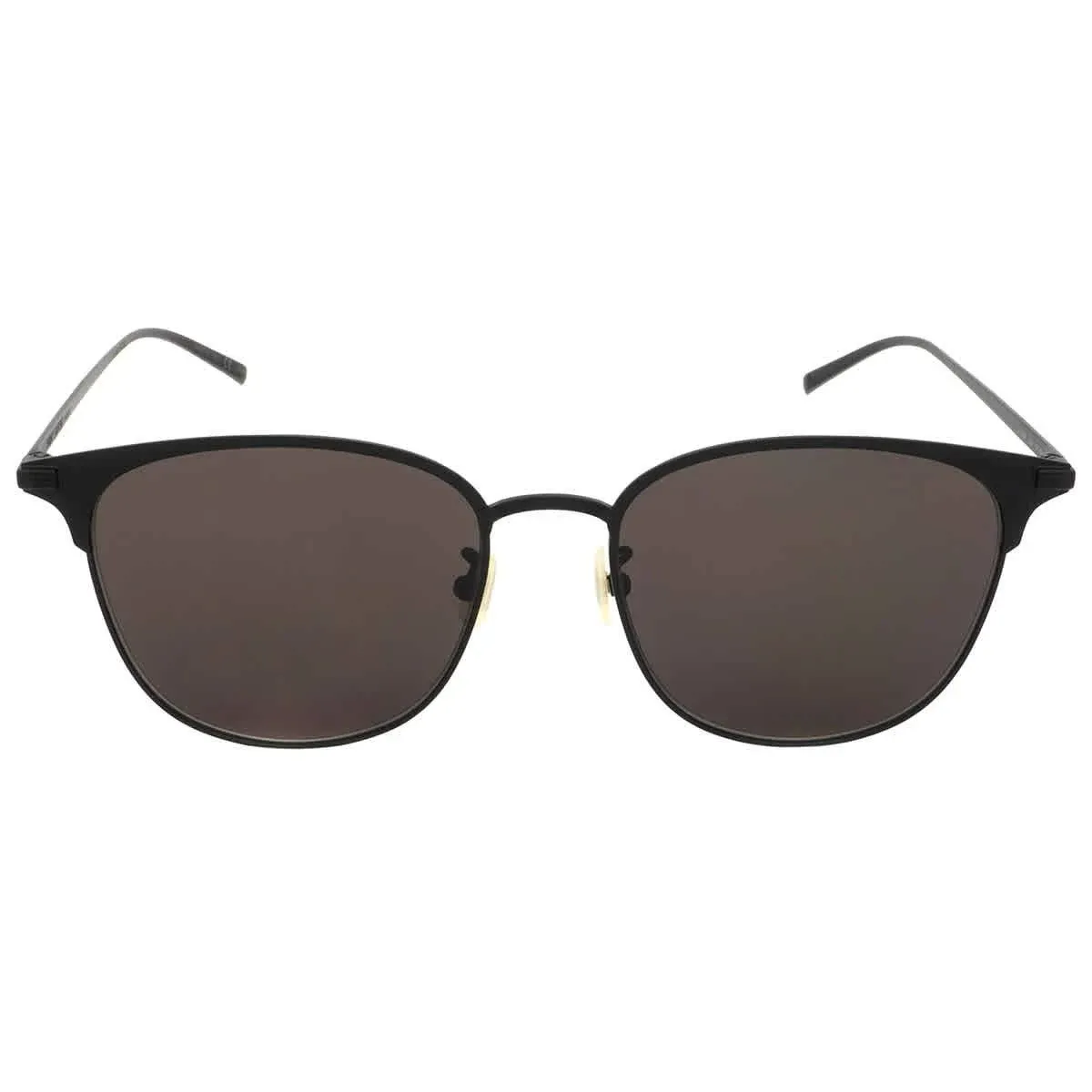 Grey Oval Unisex Sunglasses Sl 203/k 003 57 In Black / Grey