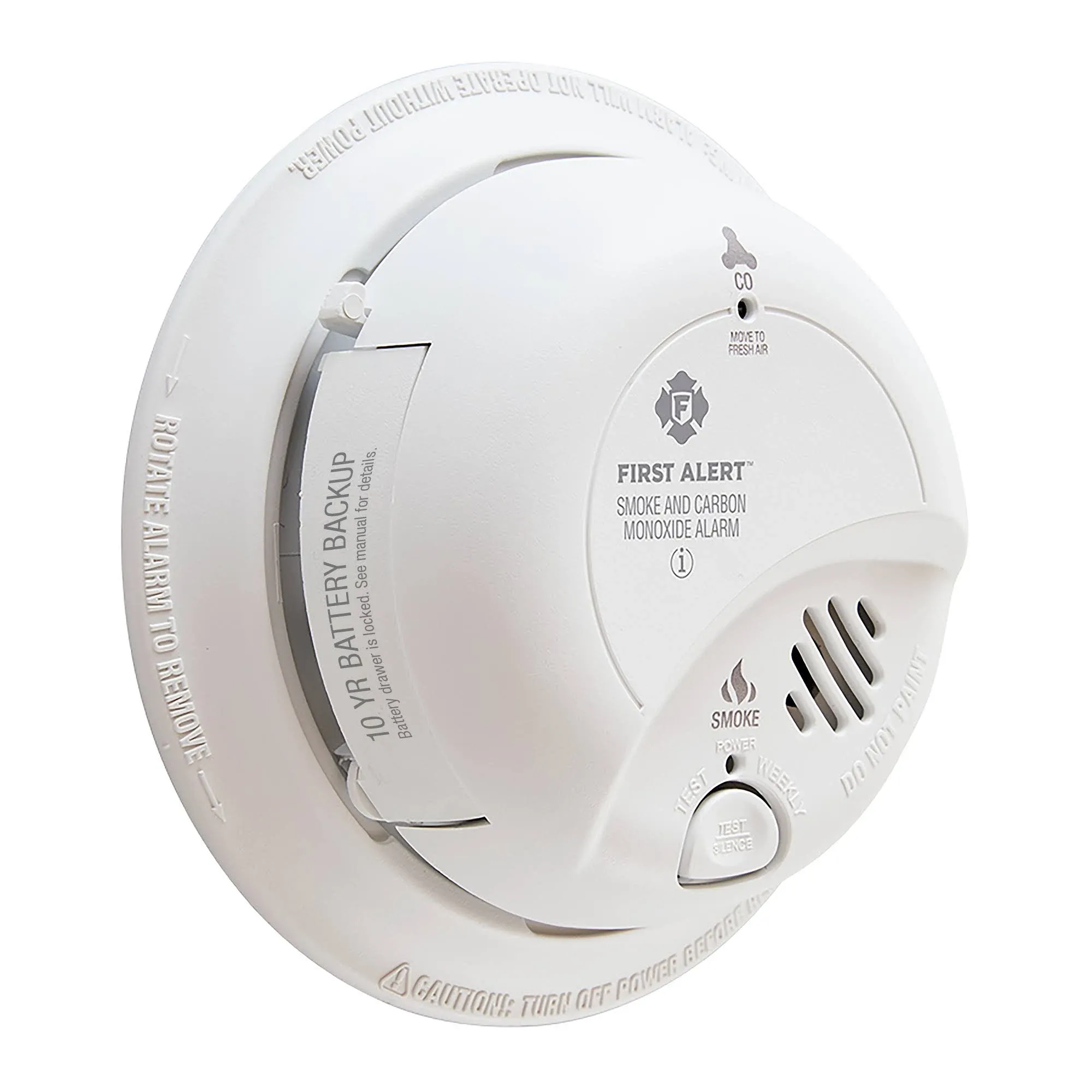 Brk - Smoke and Carbon Monoxide Alarm with Battery Backup - Hardwired