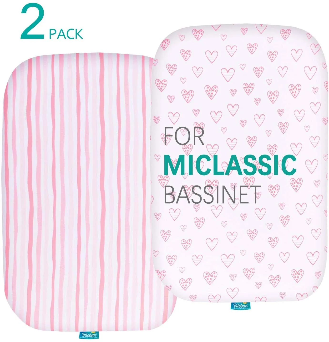 Bassinet Fitted Sheets Compatible with MiClassic 2in1 Stationary&Rock Bassinet ...