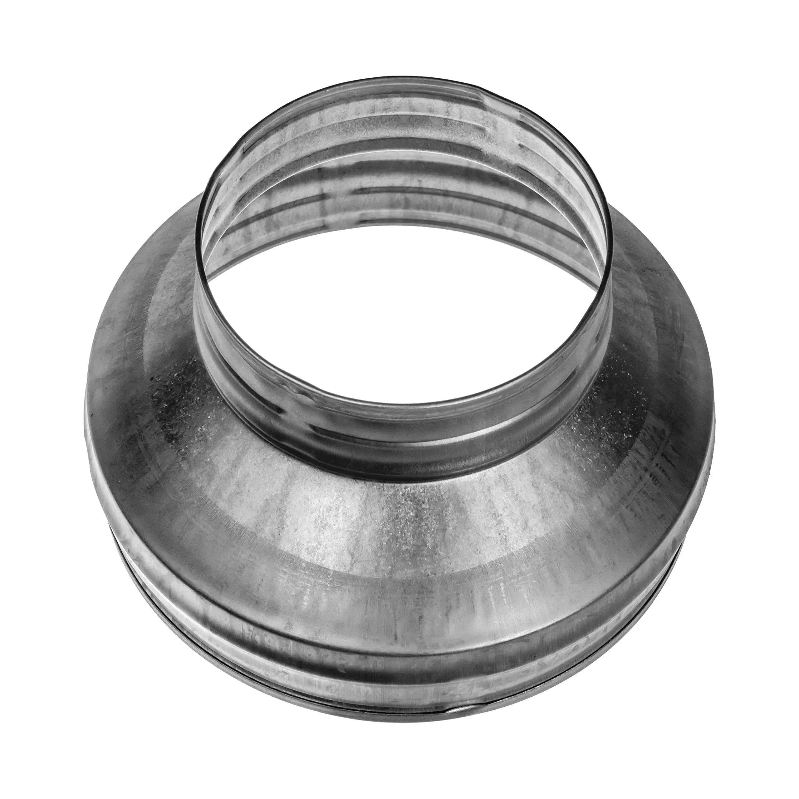 6" to 4" Inch Duct Reducer Round Reducer Duct Fitting Pipe Increaser Reducer Made from Galvanized Steel (Drain, Waste and Vent) Reducing Coupling (Metal, 6 to 4 Inch)