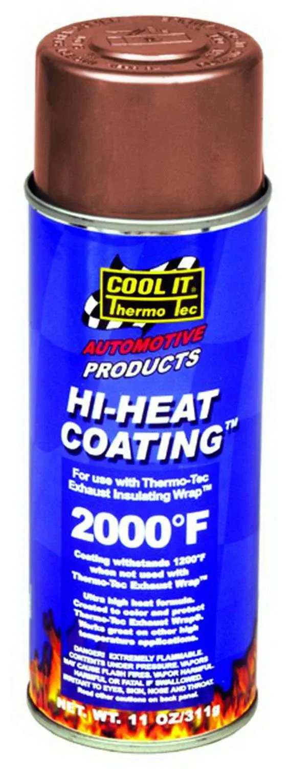 Thermo-Tec THE12003 11 oz Hi-Heat Coating Header Paint&#44; Copper