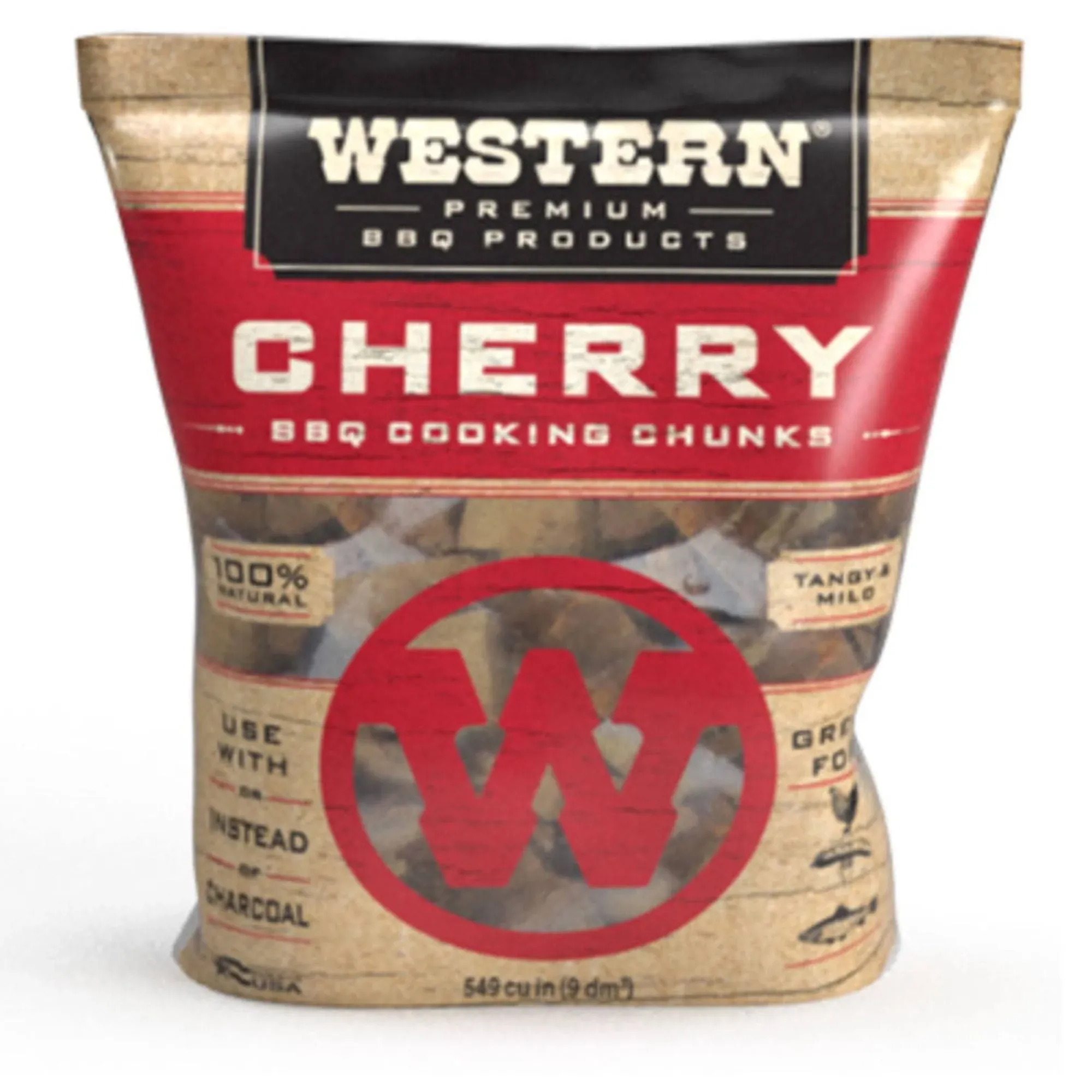 Western 28081 Grill Cooking Chunks, Cherry, 500 Cu. In.