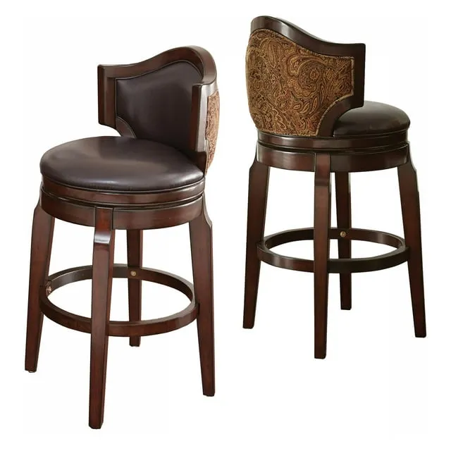 Steve Silver Jasper 30" Bar Stool in Dark Brown