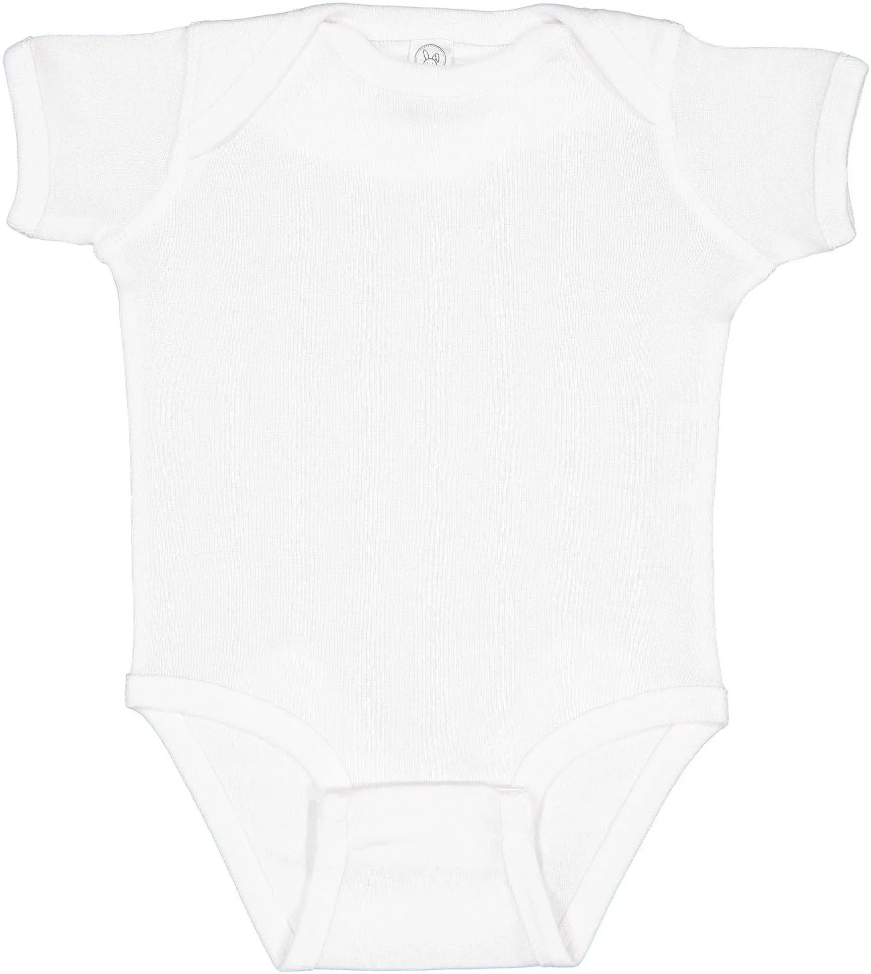 Rabbit Skins 4400 - Infant Baby Rib Bodysuit - White NB