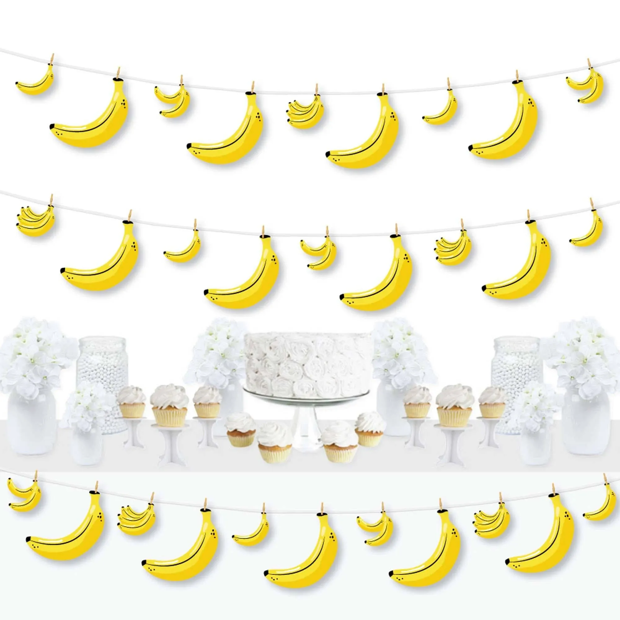 Big Dot of Happiness - Let's Go Bananas - Tropical Party DIY Decorations ...