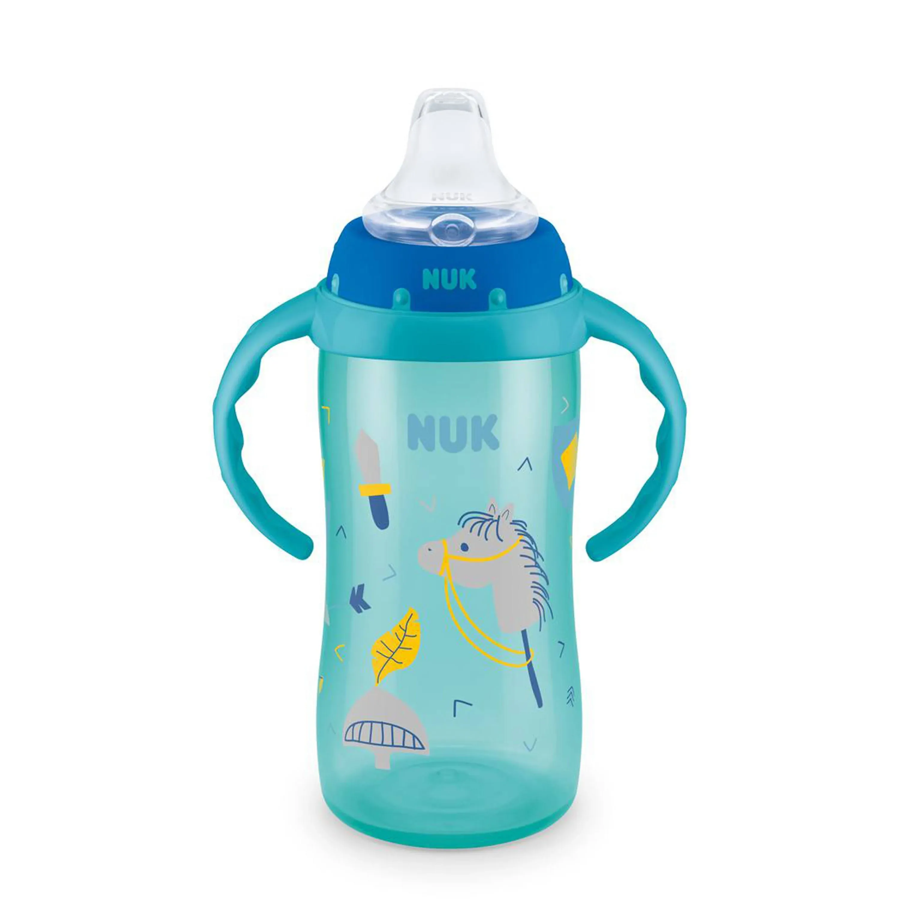 NUK, Large Learner Cup, 8+ Months, Blue, 10 oz (300 ml)