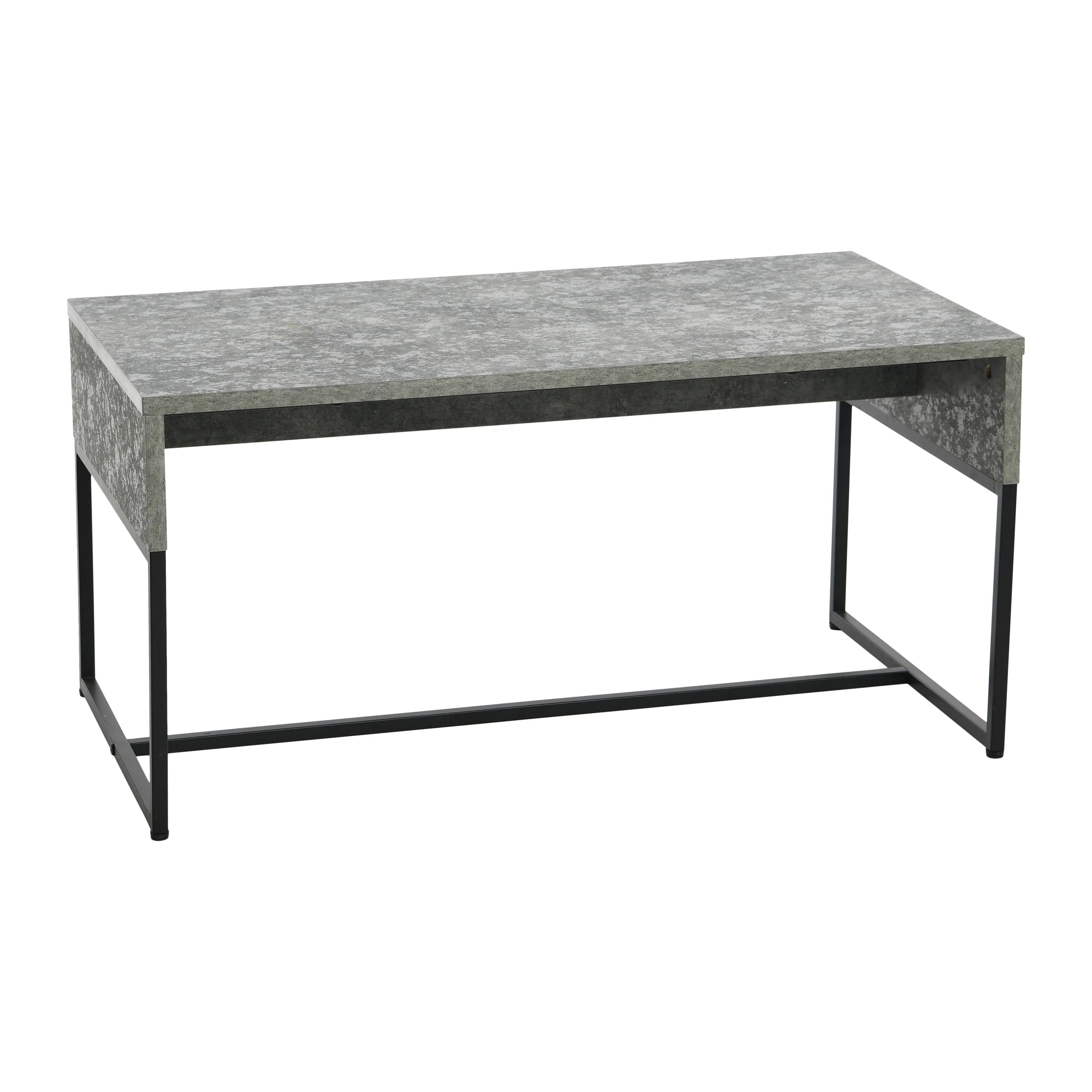 Household Essentials Wrap Modern Coffee Table, Slate Concrete