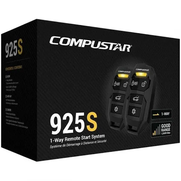 Compustar CS925S 4-Button 1-Way Remote Start System