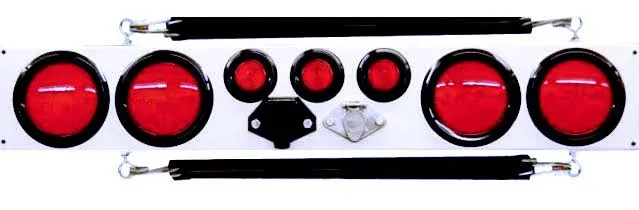 36in, Round Lights, 4 & 7 Pin Connection, White Light Bar-Super Mini