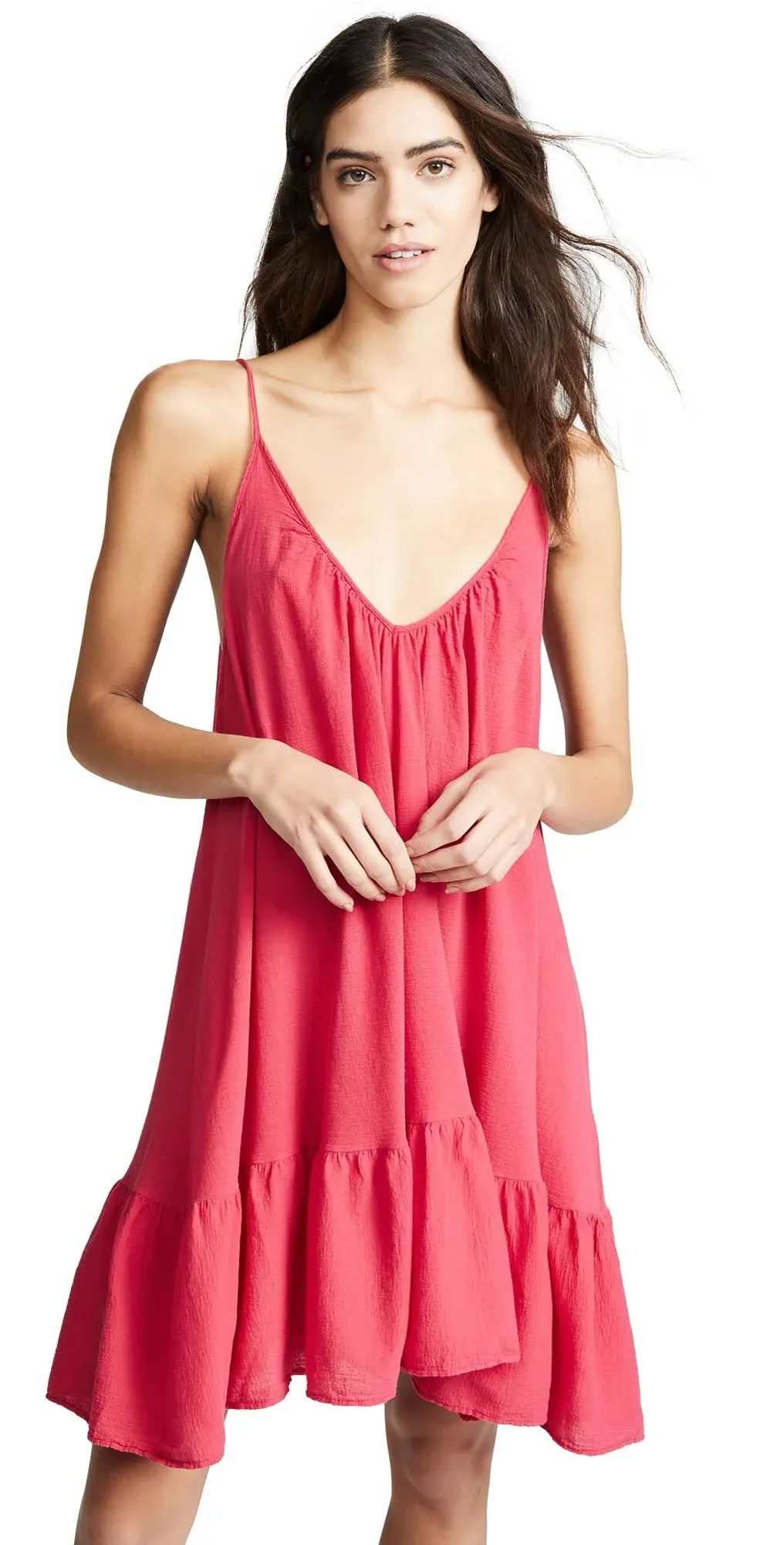 9seed Women's St Tropez Ruffle Mini Dress