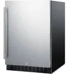 Summit SPR627OS Freestanding/Built-in Refrigerator - 24" - 4.6 cu ft - Stainless Steel