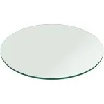 1/2" Thick Round Glass Table Top Flat Polish Tempered - 60 inch