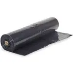 Farm Plastic Supply - Black Plastic Sheeting - 6 Mil - (6' x 100') - Black Plastic Tarp, Polyethylene Vapor Barrier Plastic Sheeting, Black Painters