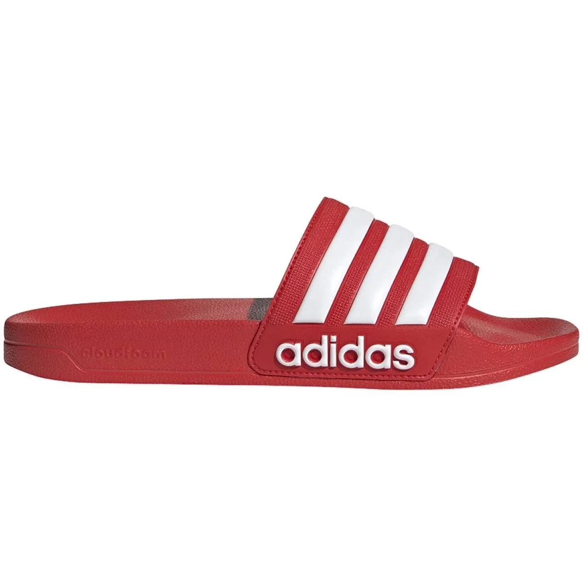 Adidas Adilette Shower Shoes, 6 / Red/White