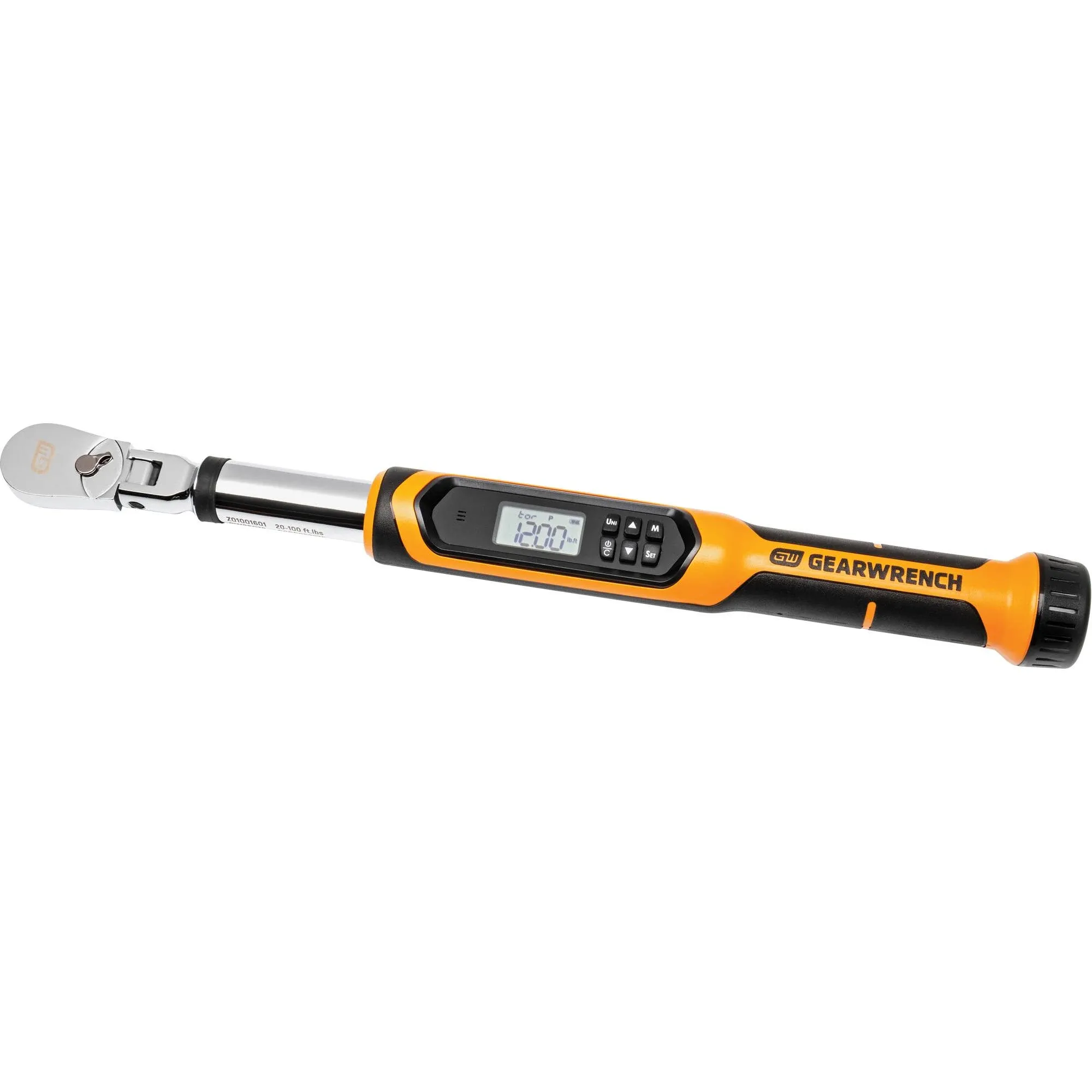 Gearwrench 85078 3/8&#034; Flex Head Electronic Torque Wrench with Angle 10-100 ft/lb