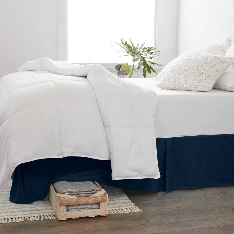 Pleated Solid Bed Skirt by ienjoy Home