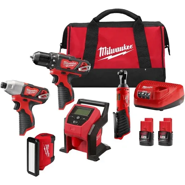 Milwaukee 2494-25 M12 5-Tool Combo Kit