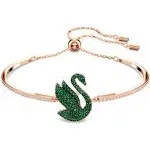 Iconic Swan Bangle In Green