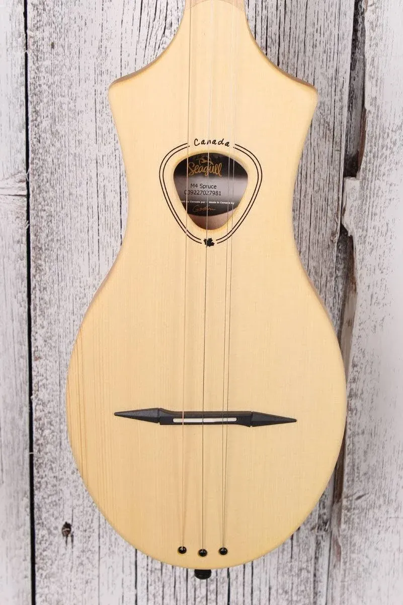 Seagull Merlin Spruce SG Dulcimer Guitar, Natural