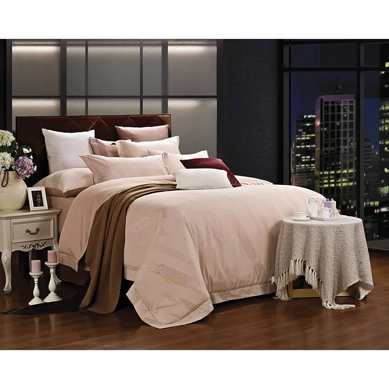 Duvet Cover Set Luxury Queen Bedding Dolce Mela DM470Q