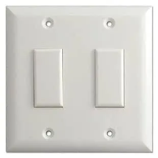 Touch-Plate GENS2-0200A-WHT Genesis Series Low Voltage Momentary Wall Switch White with Screws