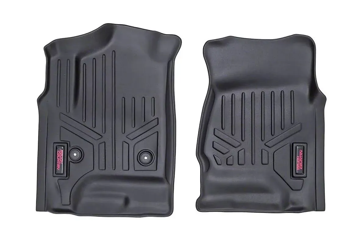 Rough Country M-21413 Heavy Duty Floor Mats - Front & Rear Combo (Crew Cab Models)