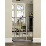 Carlson Pet Products Carlson Extra Tall Gate with Pet Door Silver