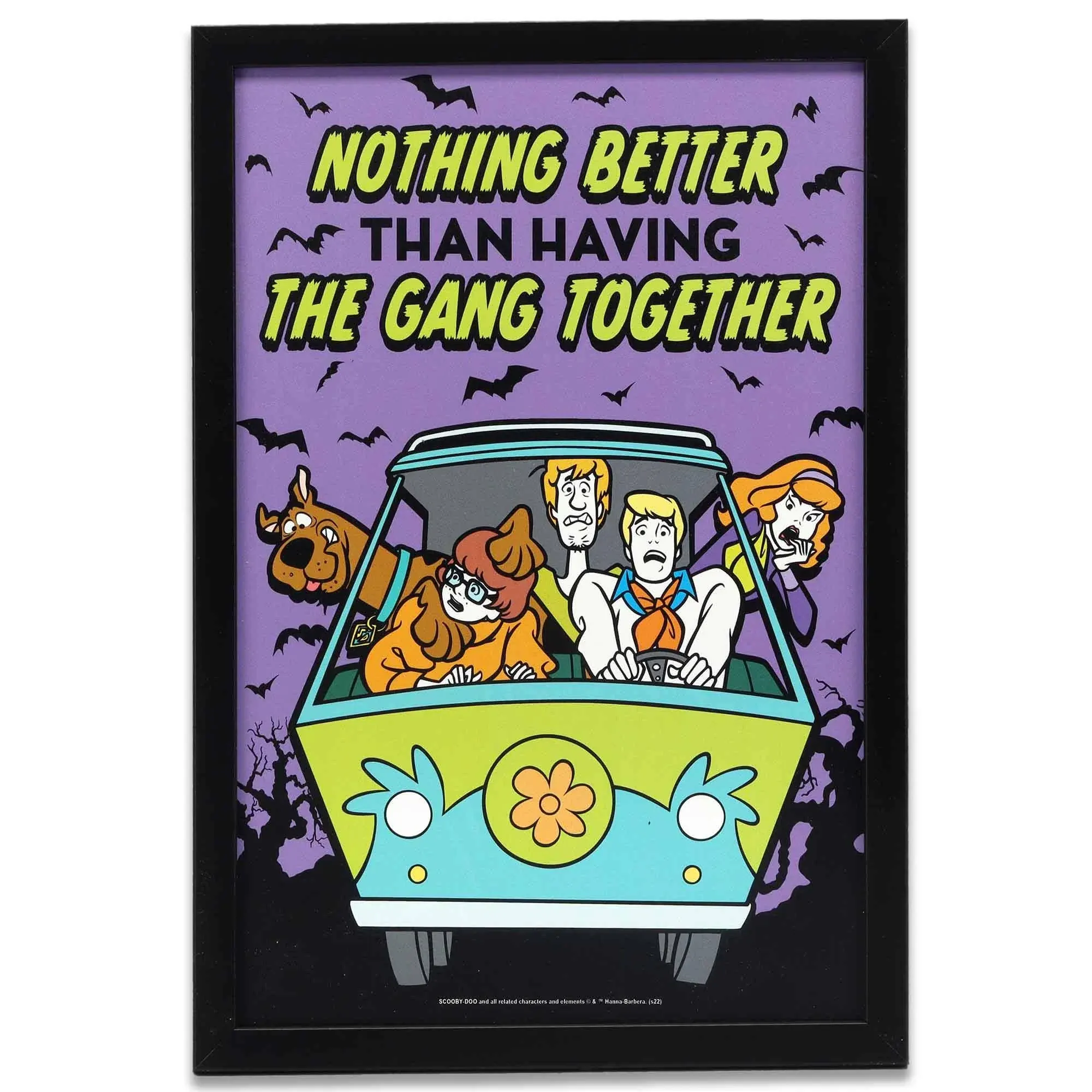 Scoobydoo And The Gang Framed Wood Wall Decor Fun Scoobydoo Picture For Kids&#039; Be