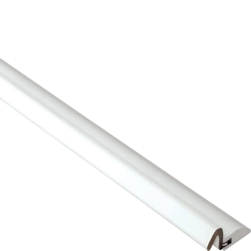 Simply Conserve DS060N-W Windjammer PVC Nail Door WEATHERSTRIP, 0.75, White